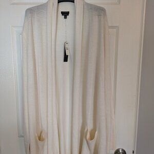Talbots Pure Merino Wool Cream Sweater Size XL  NWT